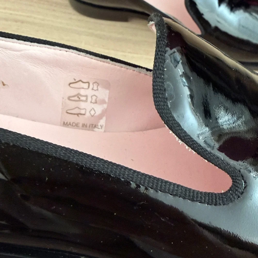 Everlane E2 patent leather smoking loafer